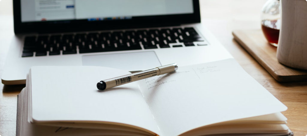 notebook and laptop. Mastermind blueprint